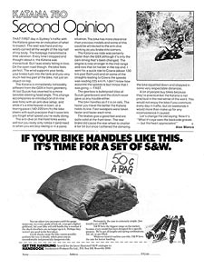 Katana 750 Road Test